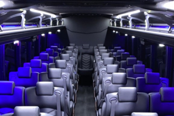 Redding Charter Bus Interior