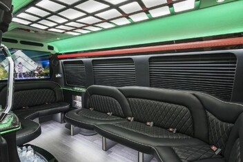 Redding Sprinter Party Bus Interior