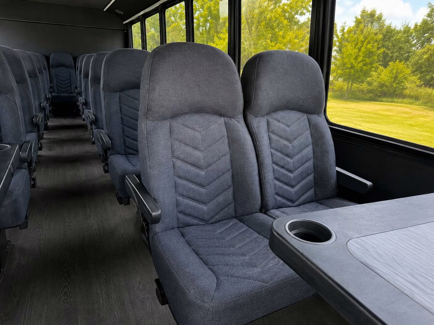15 passenger minibus inside