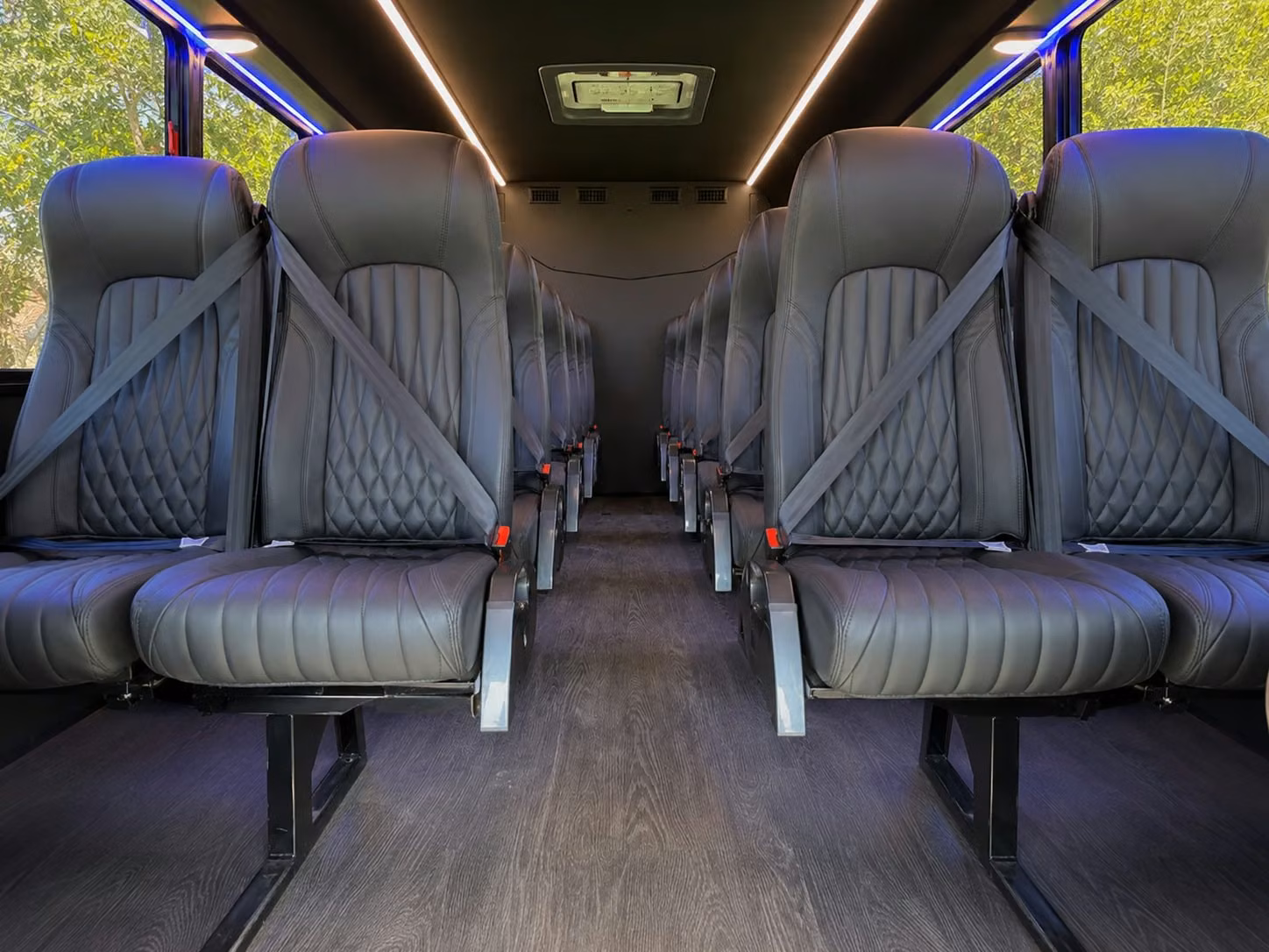 18 passenger minibus interior