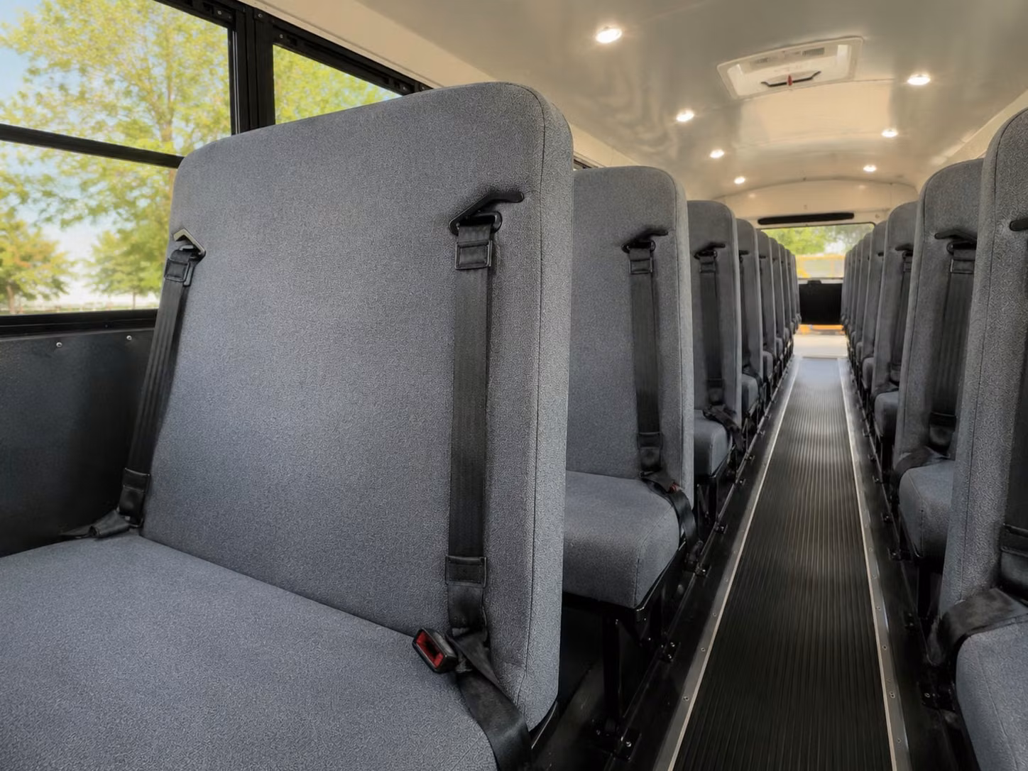 school bus interior